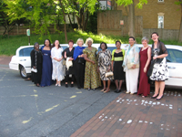 the team on their way to the awards